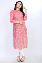 A-Line Crepe Kurti for Women 