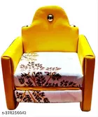 Yellow Wooden Sofa Cum Bed for Baby Krishna 
