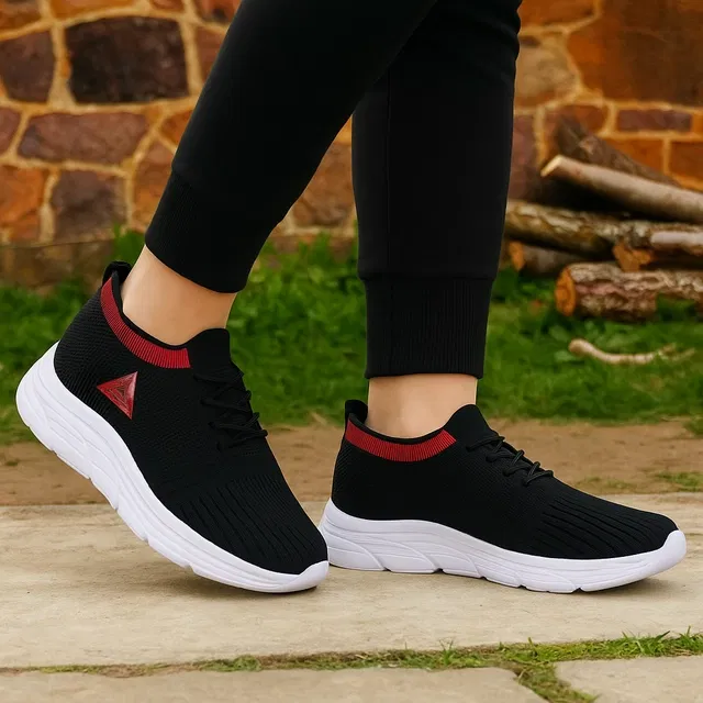 Sport Shoes For Men, Black & Red (10)