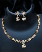 Zircon Gold-plated Necklace Set for Women 