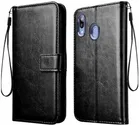 Samsung Galaxy A20s Artificial Leather Mobile Flip Cover 