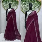 Georgette Embellished Saree for Women 