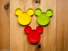 Plastic Plates for Kitchen, Multicolor, Pack of 3