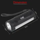 LED TORCH 12W Laser + 7 SMD COB, 1200mAh Battery Torch 