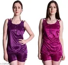 Satin Nightdress Set for Women 
