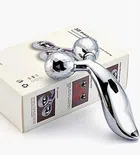 ABS Plastic Roller Body Massager (Silver)