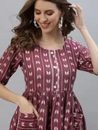 Cotton Printed Anarkali Kurti for Women 