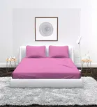 Microfiber Double Bedsheet with 2 Pillow Covers 