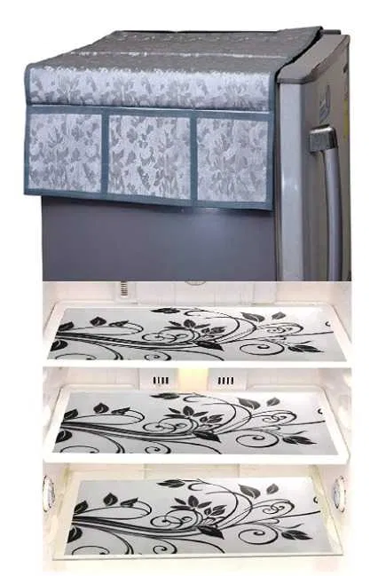 Refrigerator Covers (Silver) (A-108)