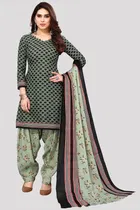 Cotton Suit Fabric with Dupatta for Women 