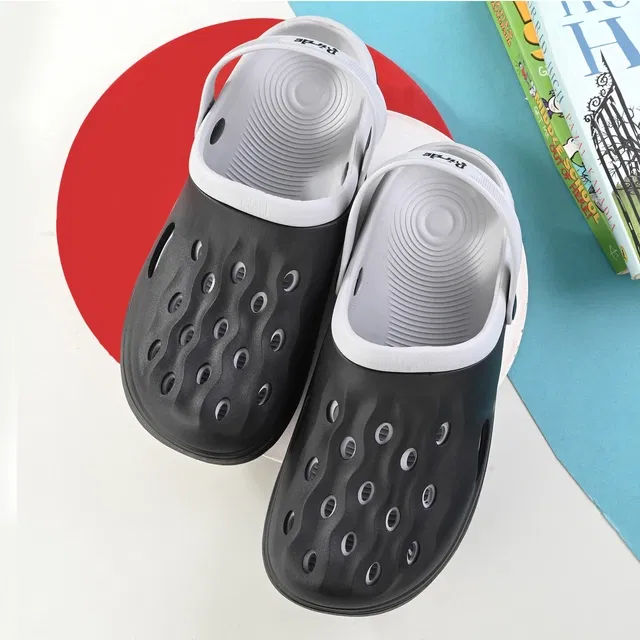 Clogs for Men (Black & White, 9)