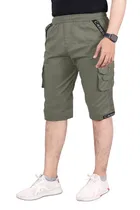 Cotton Solid Capri for Men 