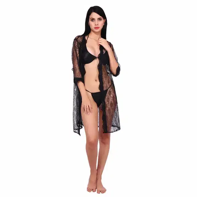 Babydolls for Women (Black, Set of 1)