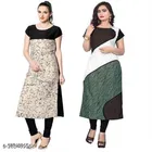 Crepe Printed Kurti for Women 