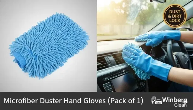 Winberg Microfiber Duster hand gloves (Pack of 1, Assorted)