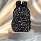 Fabric Backpack Bag, Black
