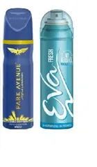 Park Avenue Deodorant (40 ml) with Eva Fresh Perfume Body Spray (40 ml) (Pack of 2)