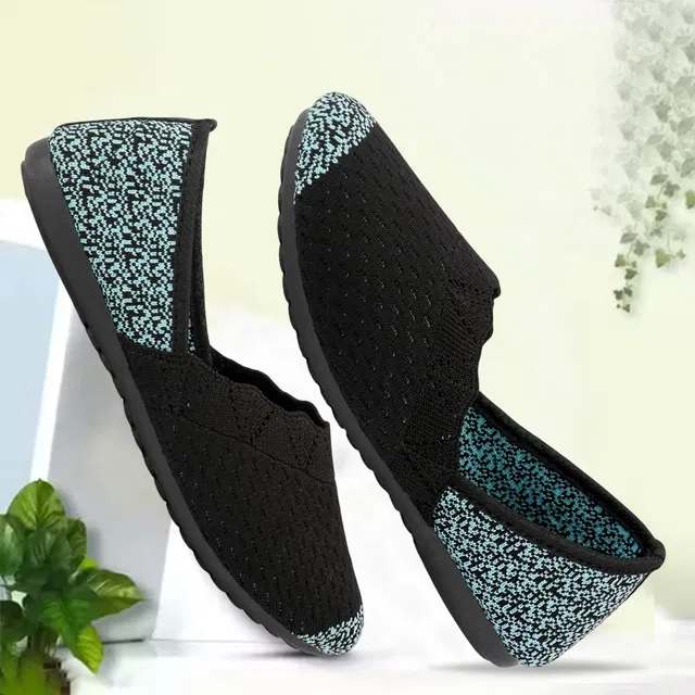 Solid Canvas Bellies for Women (Blue, 5)