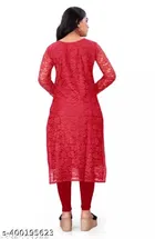 Net Kurti for Women,  Red  