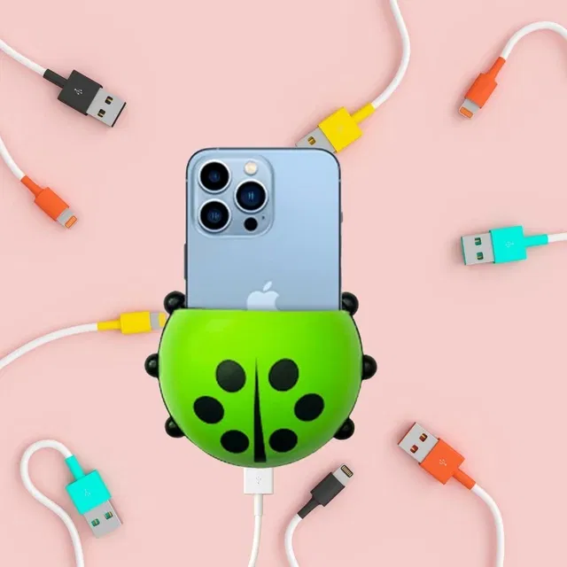 Ladybug Wall Mounted Mobile Holder (Pack Of 1) (Assorted- Muticolor)
