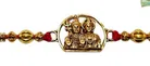 Shiv Parvati Metal Rakhi 