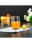 Afast New Designer 300 ml Juicer/ Water Transparent Glasses - Set Of 6