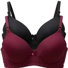 Solid Padded Everyday Bra Pack of 2 for Women 