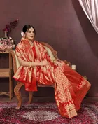 Banarasi Silk Zari Woven Saree for Women 
