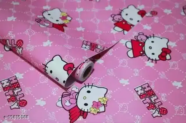 Vinyl Wallpaper for Home (Pink, 45x500 cm)