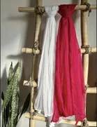 Cotton Blend Solid Dupatta for Women 