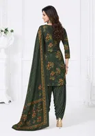 Floral Crepe Punjabi Suit Material for Women 