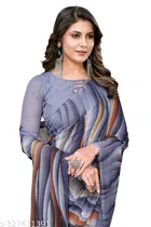 Printed Party Wear Georgette Saree for Women 