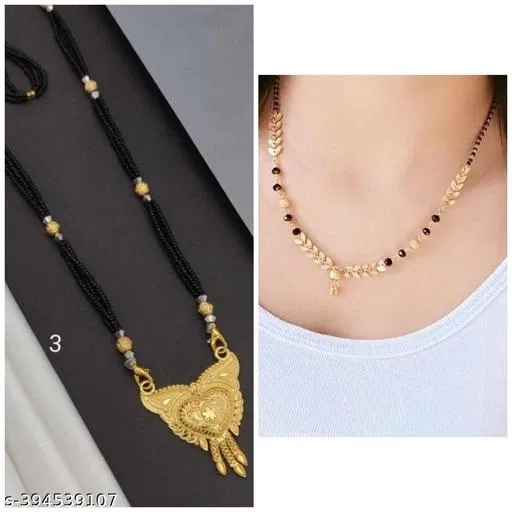 Alloy Mangalsutra for Women (Multicolor, Pack of 2)
