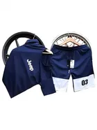 Printed Tracksuit for men (Blue,M)