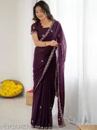 Embroidered Star Georgette Saree for Women 