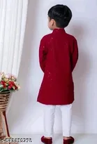 Embellished Rayon Kurta Set for Boys 