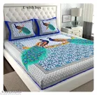 Cotton Double Bedsheet with 2 Pillow Cover 