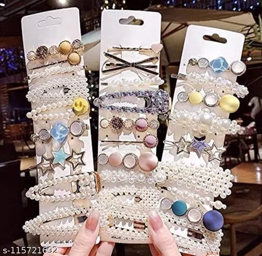 Hair Clips for Women, Pack of 1 (White)
