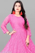 Net Gowns for Women,  Pink  