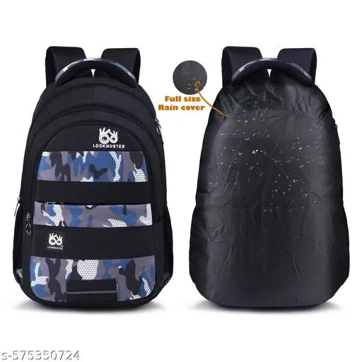 Polyester Backpack for Men & Women, Black