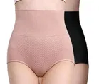 Cotton Blend High Waist Tummy Tucker Briefs for Women 