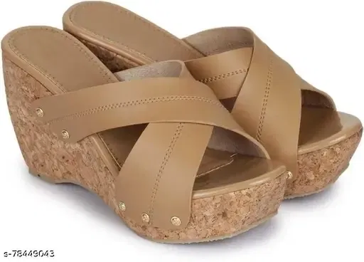 Acknew Heels for Women (Brown, 5) ACK10032