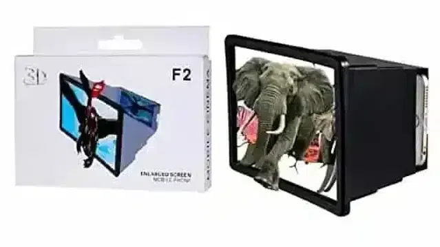 K Kudos High Quality Universal Mobile Phone 3D Screen Magnifier (Black)