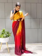 Festive Chinon Saree for Women 
