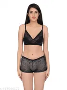 Polycotton Bra with Panty for Women 