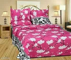 Polycotton Double Bedsheet with 2 Pillow Cover 