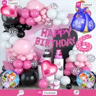 Rainbow Theme 6th Happy Birthday Decoration,Multicolour,Set Of 1