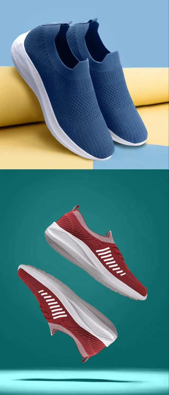 Sports Shoes for Men (Multicolor, 9) (Set of 2)