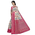 Linen Printed Saree for Women 