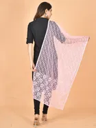 Net Self-Design Dupatta for Women 